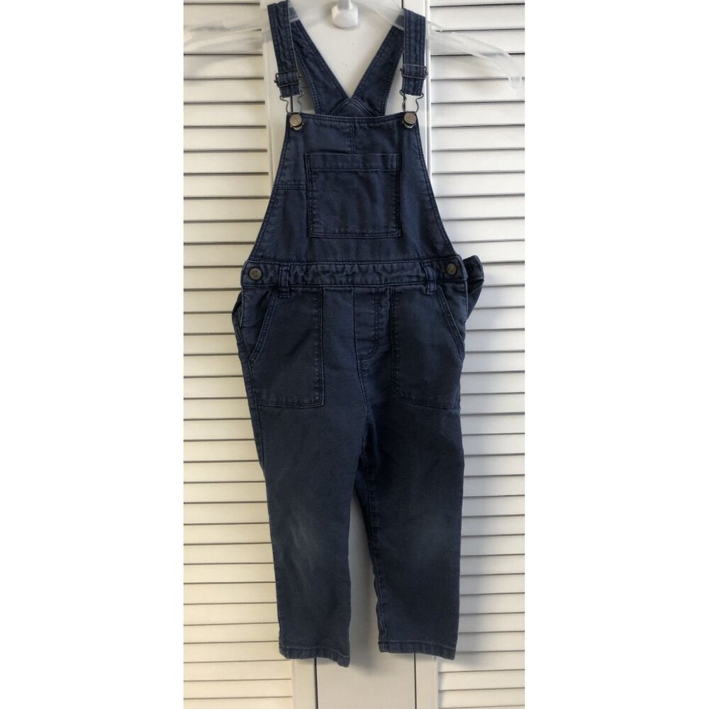 Zara Size 2/3 Blue Bib Overalls